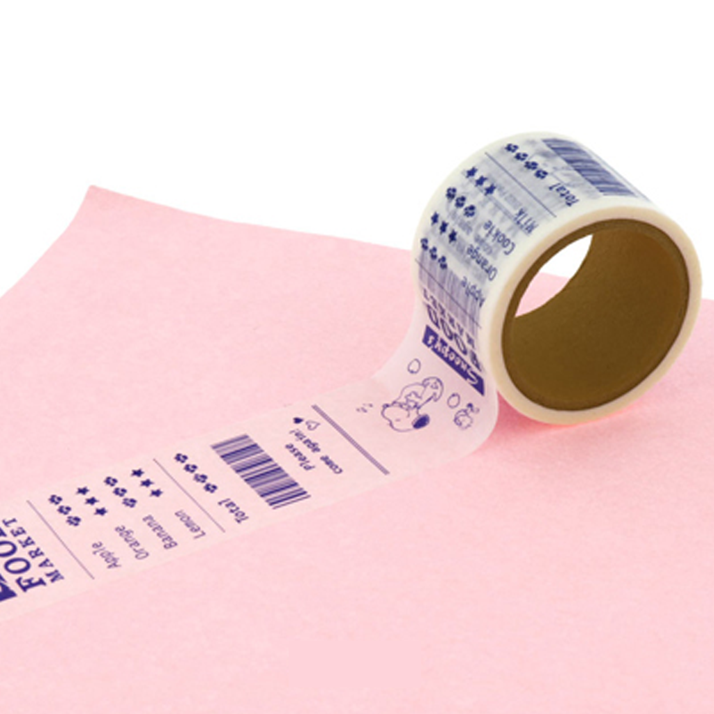 Peanuts Snoopy Masking Tape (Delicious Food Market) Blue