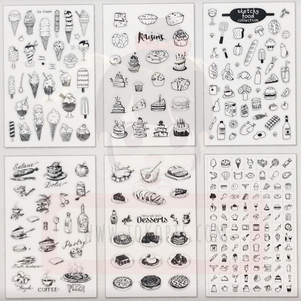 Food Court Decorative Sticker