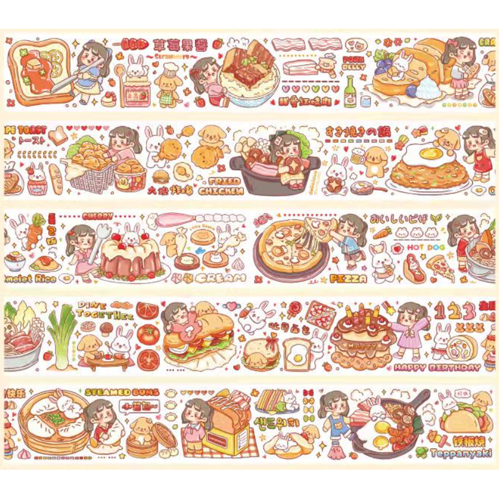 Soft Raspberry Sauce Washi Sampler