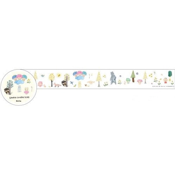 Foil Masking Tape Sanrio Characters Natural Forest