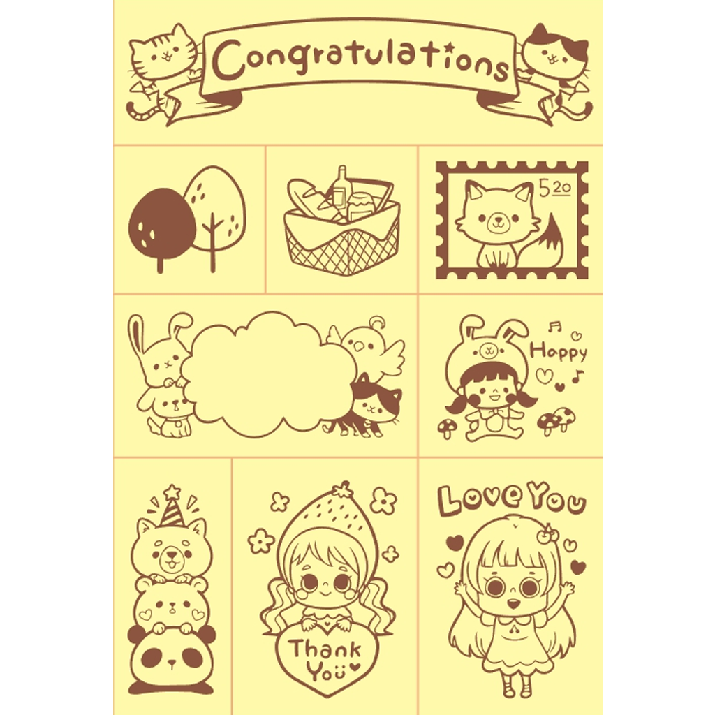 Micia Iron Box Stamp - Forest Party For Girls and Animals