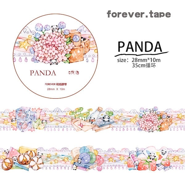 Forever Masking Tape Panda