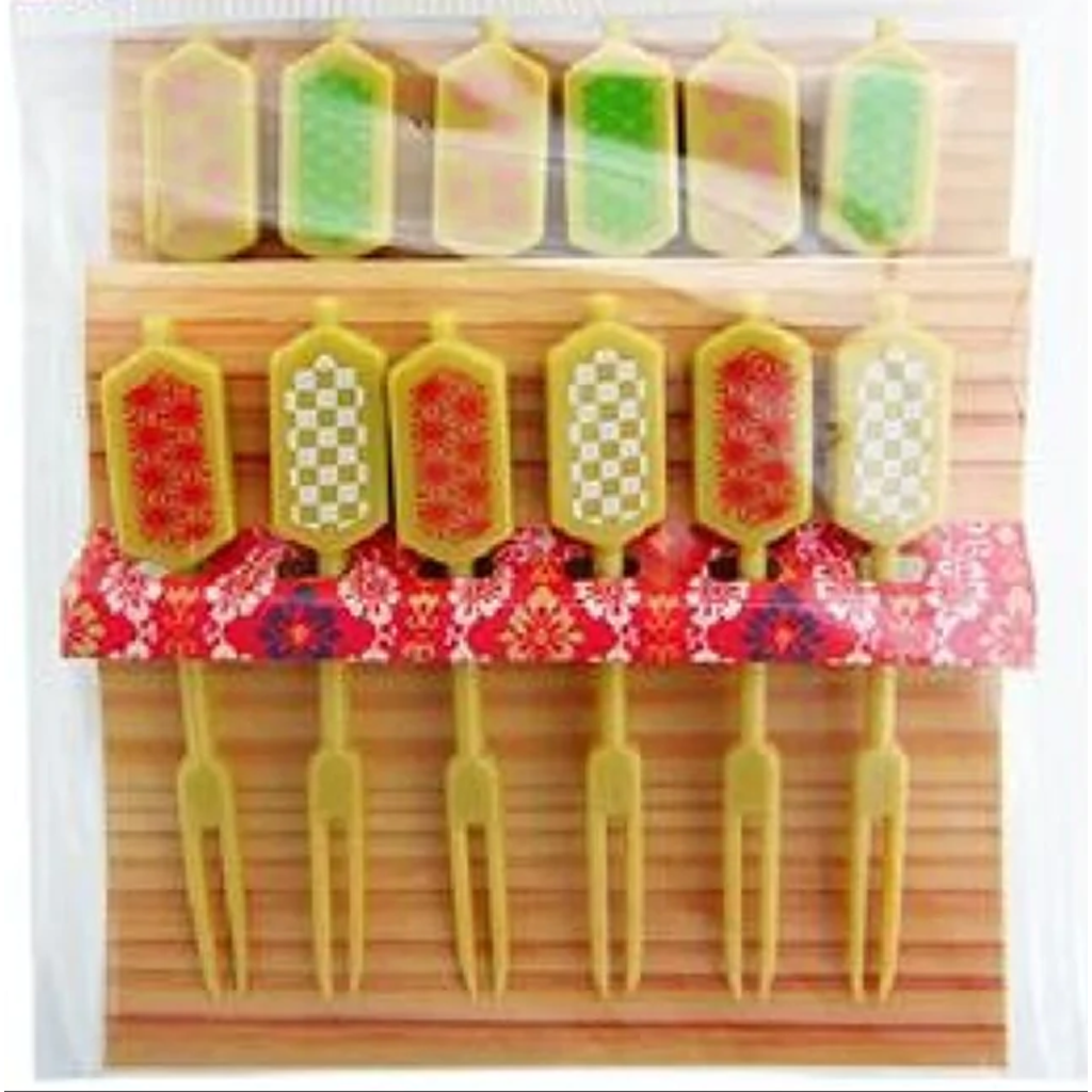 Bento Making Supplies Japanese Picks Fork Type 12Pieces