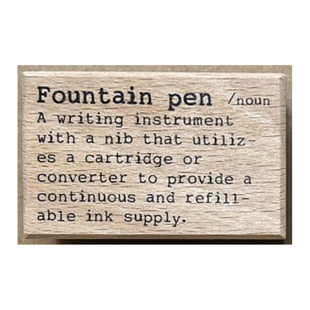 Liberty HK Rubber Stamp - Dictionary (Fountain Pen/ Masking Tape/ Postcard/ Memo Pad)