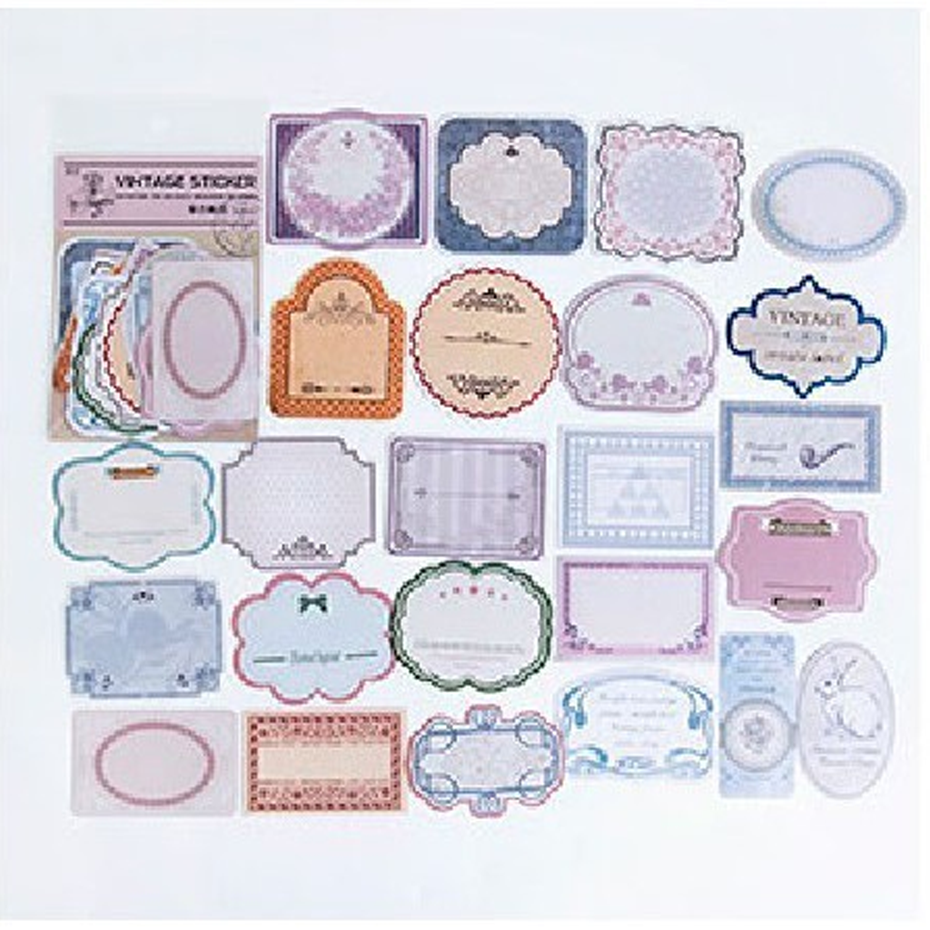 Mo. Card Frame Vintage Sticker