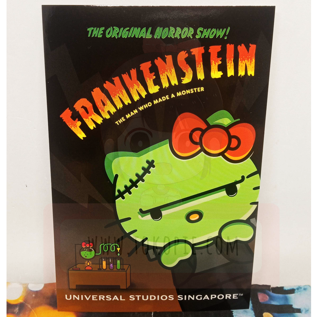 Sanrio Hello Kitty Frankenstein Postcard