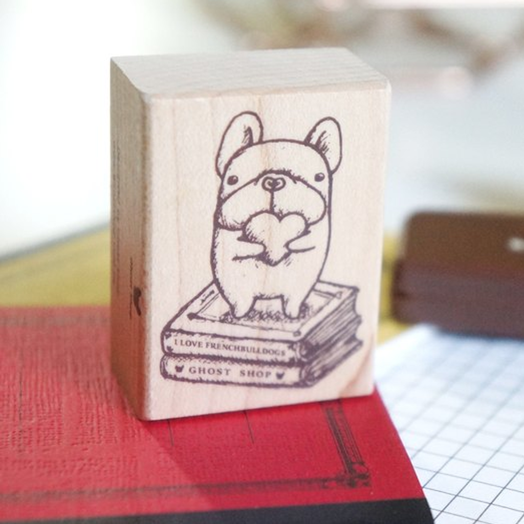 Ghost Shop Rubber Stamp - Fu Bao And Books