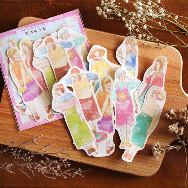 Flake Sticker Meow Meow Star - Galaxy Girl