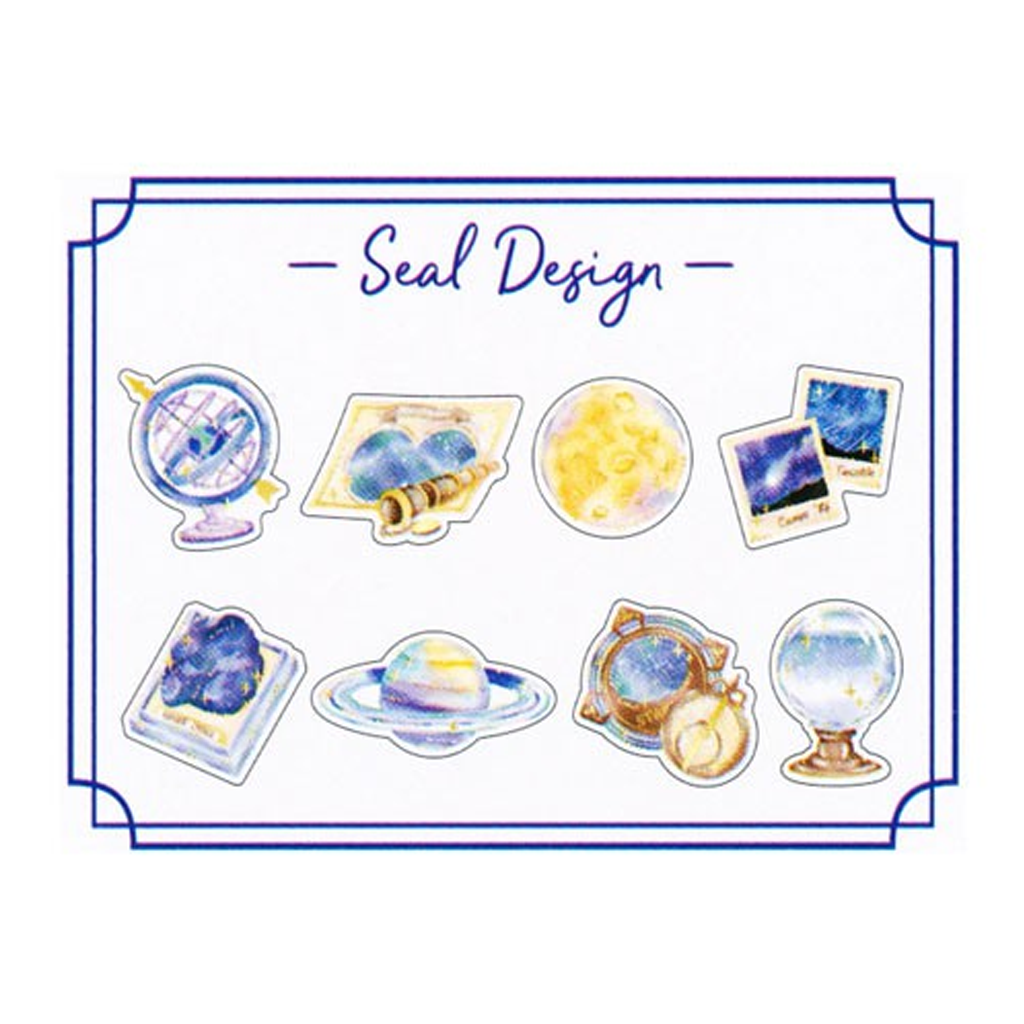 Kamio Japan Galaxy Flake Sticker