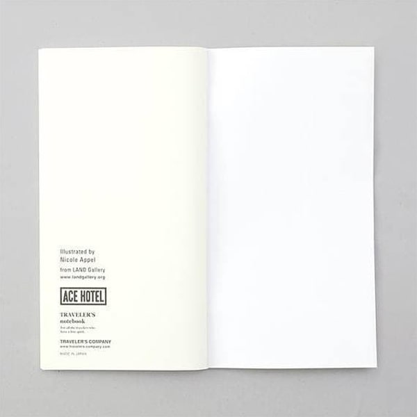 Traveler&#39;s Notebook Regular Size Special Edition Ace Hotel Insert Gas Pump