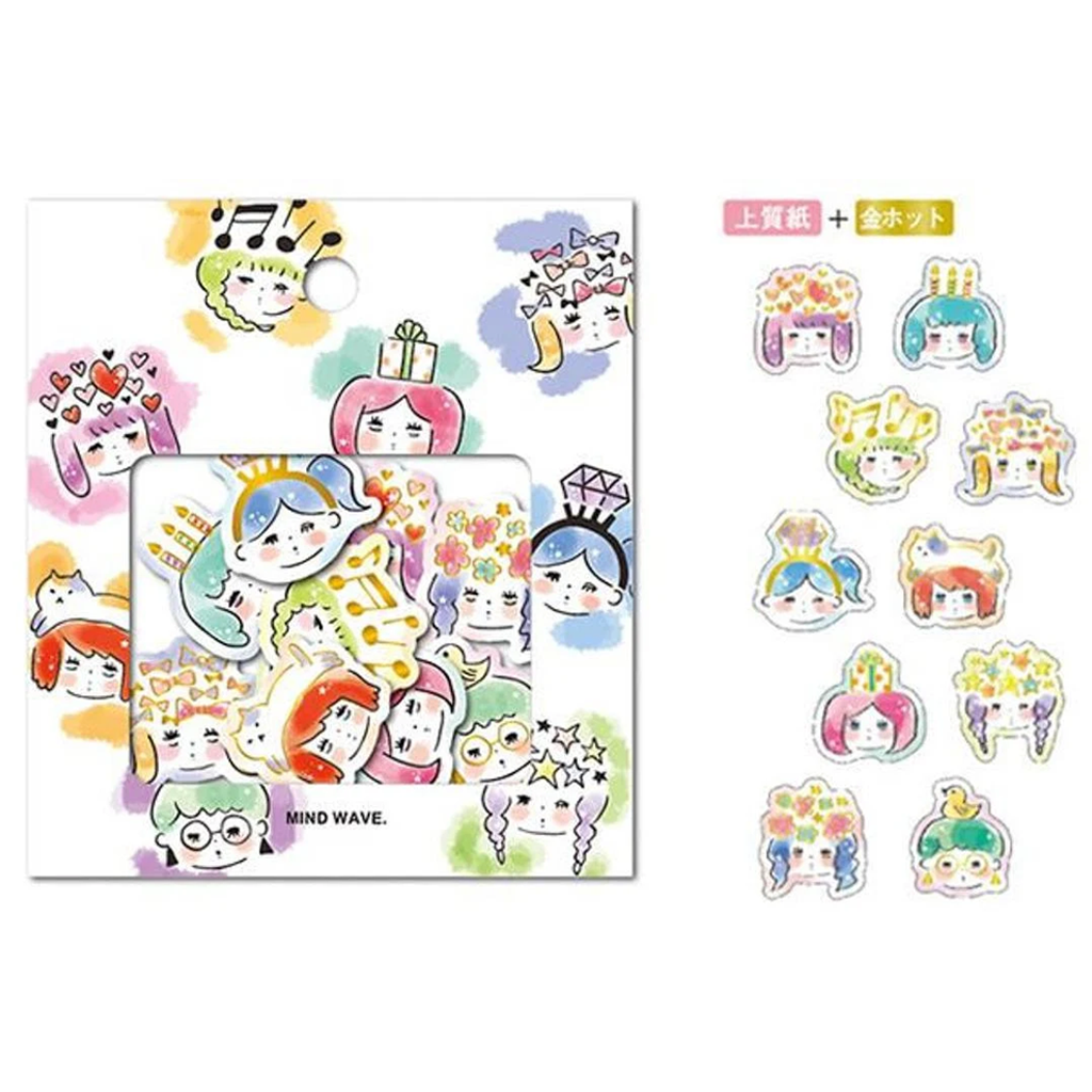 Mind Wave Girl Favorite Seal Sticker