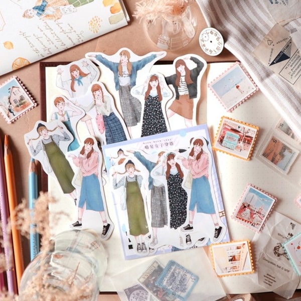 Flake Sticker Meow Meow Star - Women&#39;s Fashion