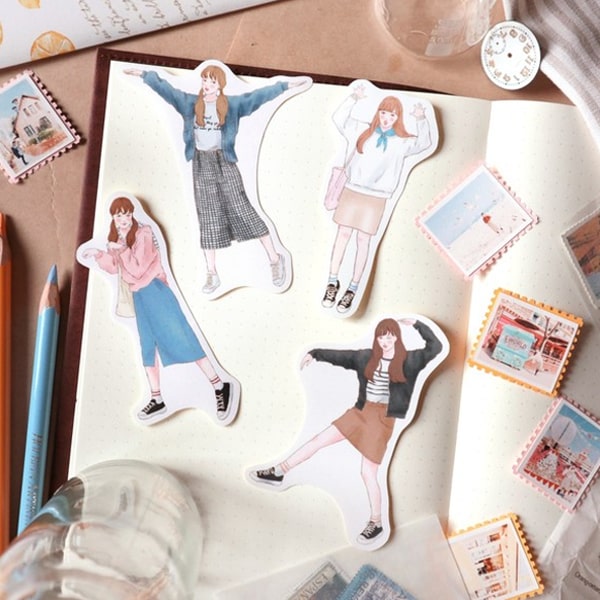 Flake Sticker Meow Meow Star - Women&#39;s Fashion