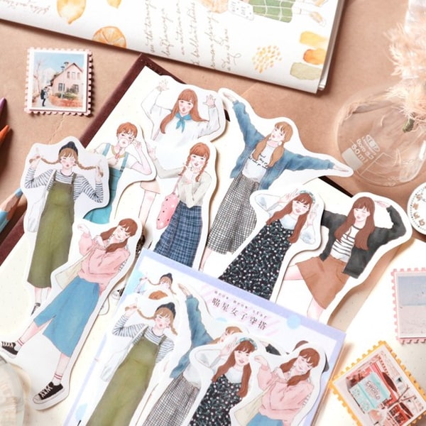 Flake Sticker Meow Meow Star - Women&#39;s Fashion