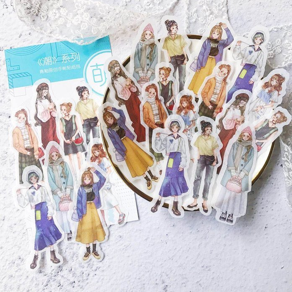 Born For Love Flake Sticker - Girl Fashion