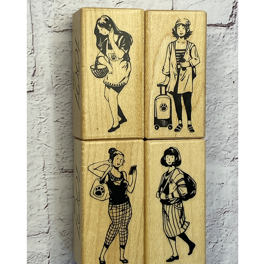 1001 Page Rubber Stamp Girls