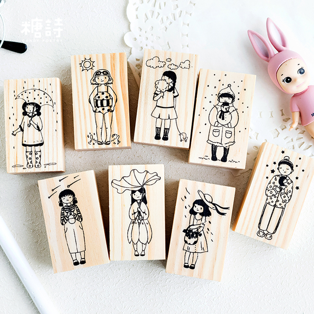Candy Poetry Weather Series Stamp