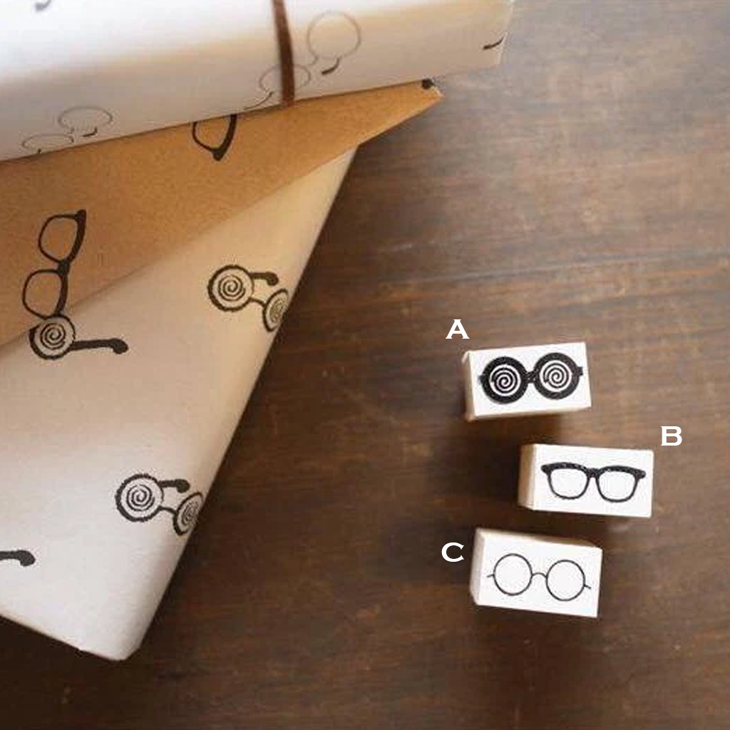 36 Sublo Glasses Rubber Stamp