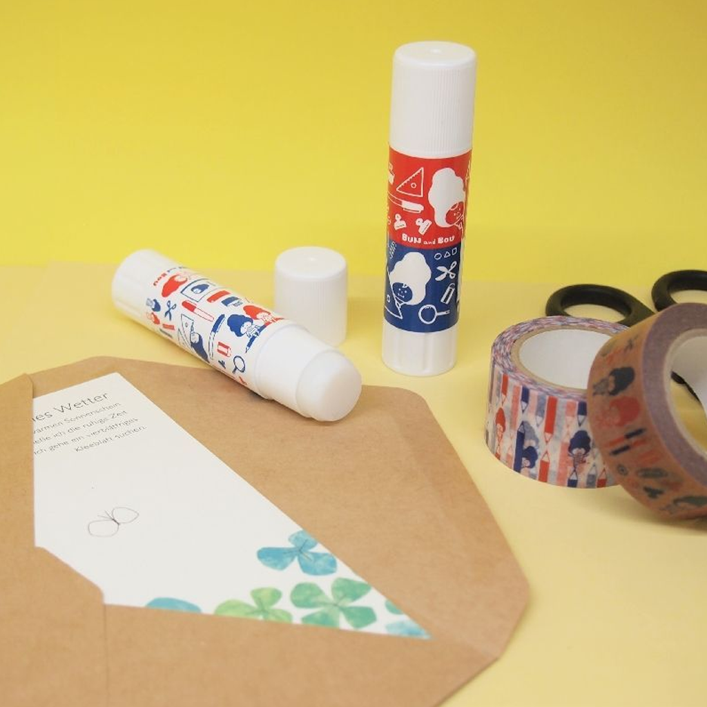 Mizutama Glue Stick Red Blue