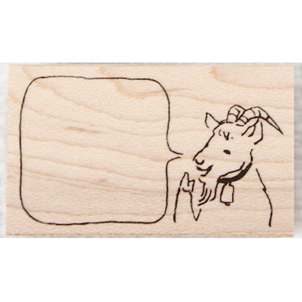 Goat X Masco Eri Rubber Stamp - Goat Bubble