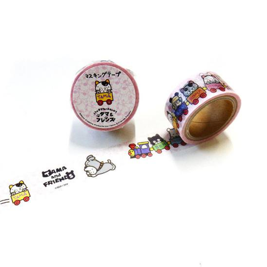 Round Top Masking Tape - Tama &amp; Friends Going Out By Train