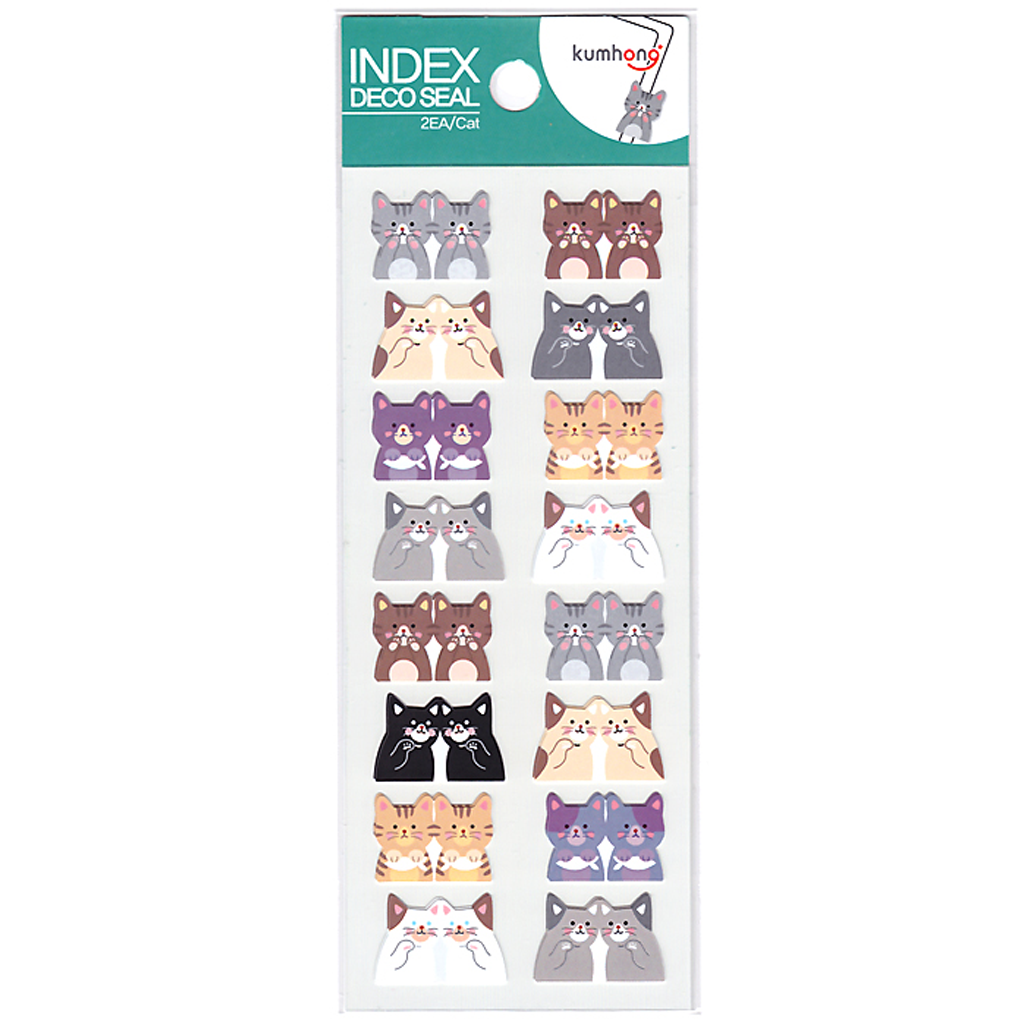 Kumhong Index Deco Seal Sticker Cat