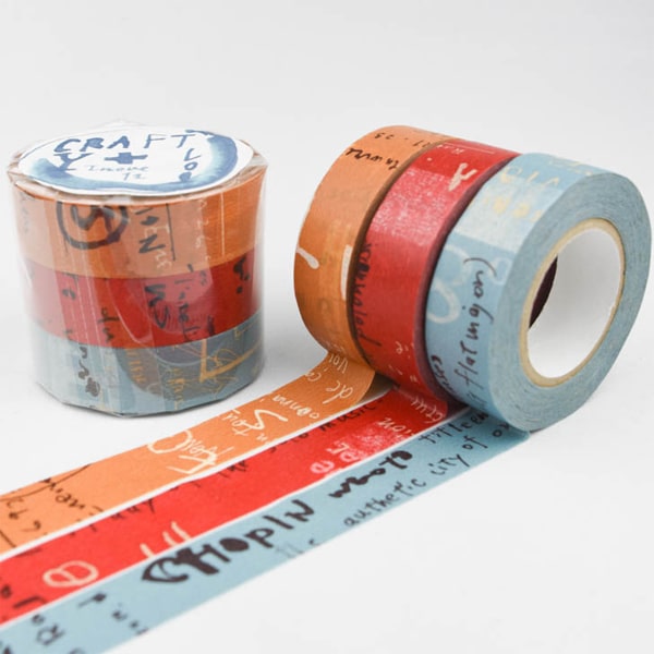 Classiky Washi Masking Tape Graffiti B 3 Color Set