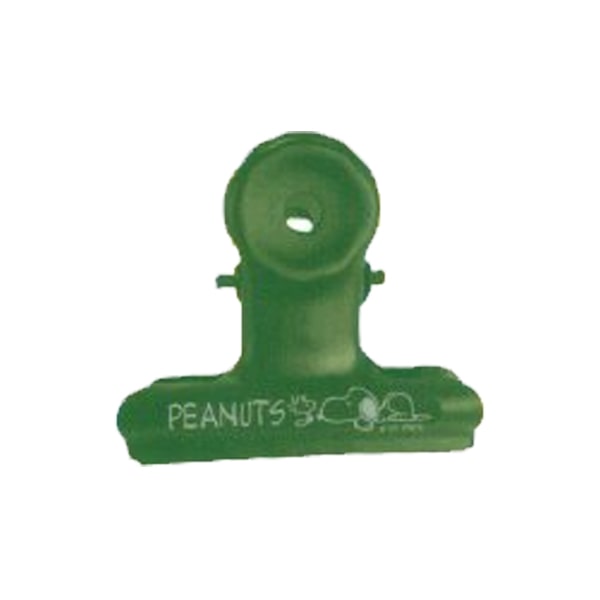 Vintage Peanuts Snoopy Metal Clip Green