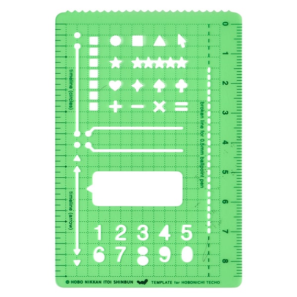 Hobonichi Techo Stencil Ruler 8.5cm