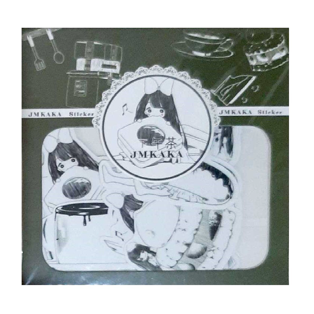 JMKAKA Harutomika Girl With Bread Flake Sticker