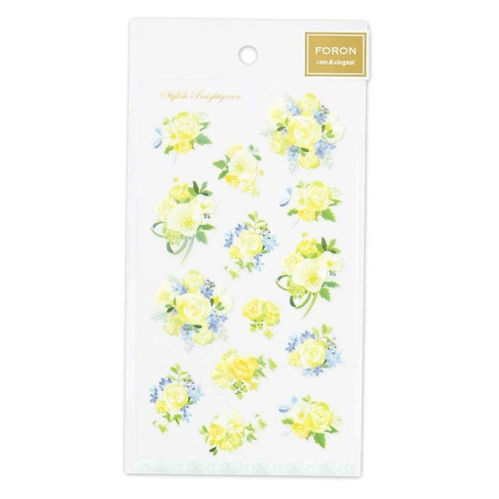 Foron Sticker Green Rose Bouquet