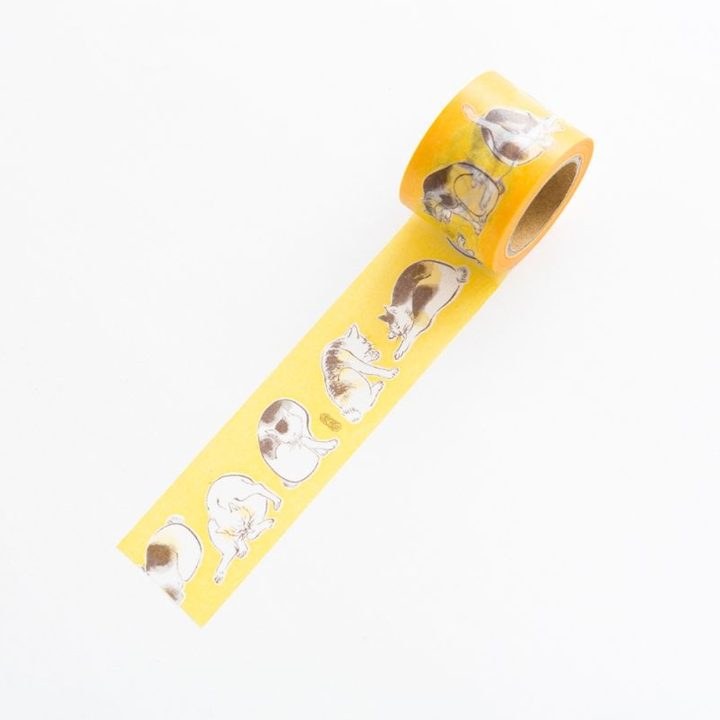 Haibara Masking Tape - Grooming Cat