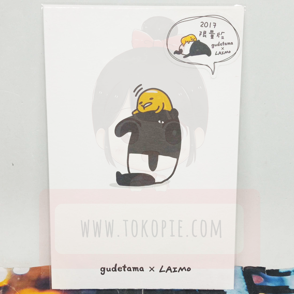 Gudetama X Laimo Illustration Postcard