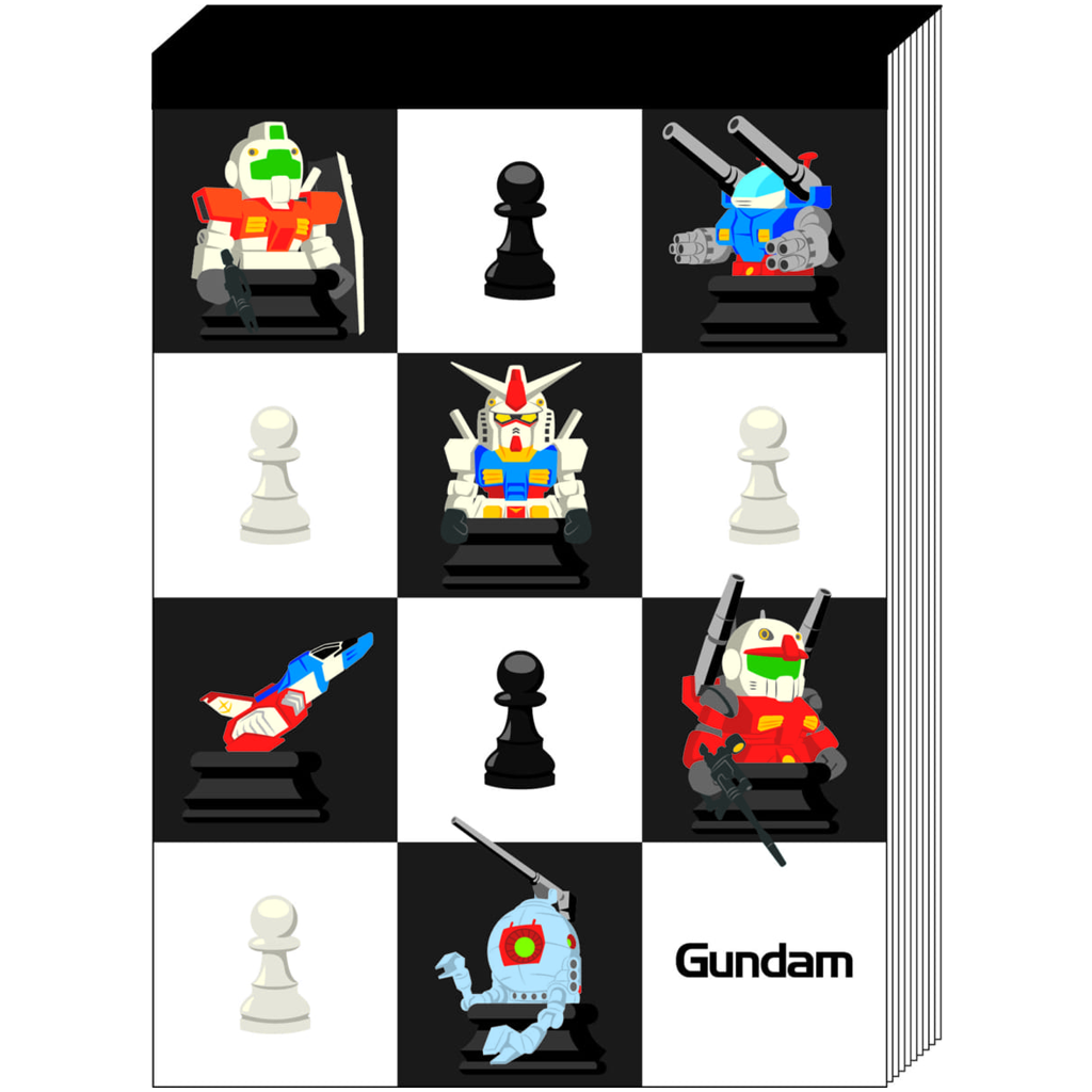 40th Gundam VS Hello Kitty 45th Gundam Memo Chess Design