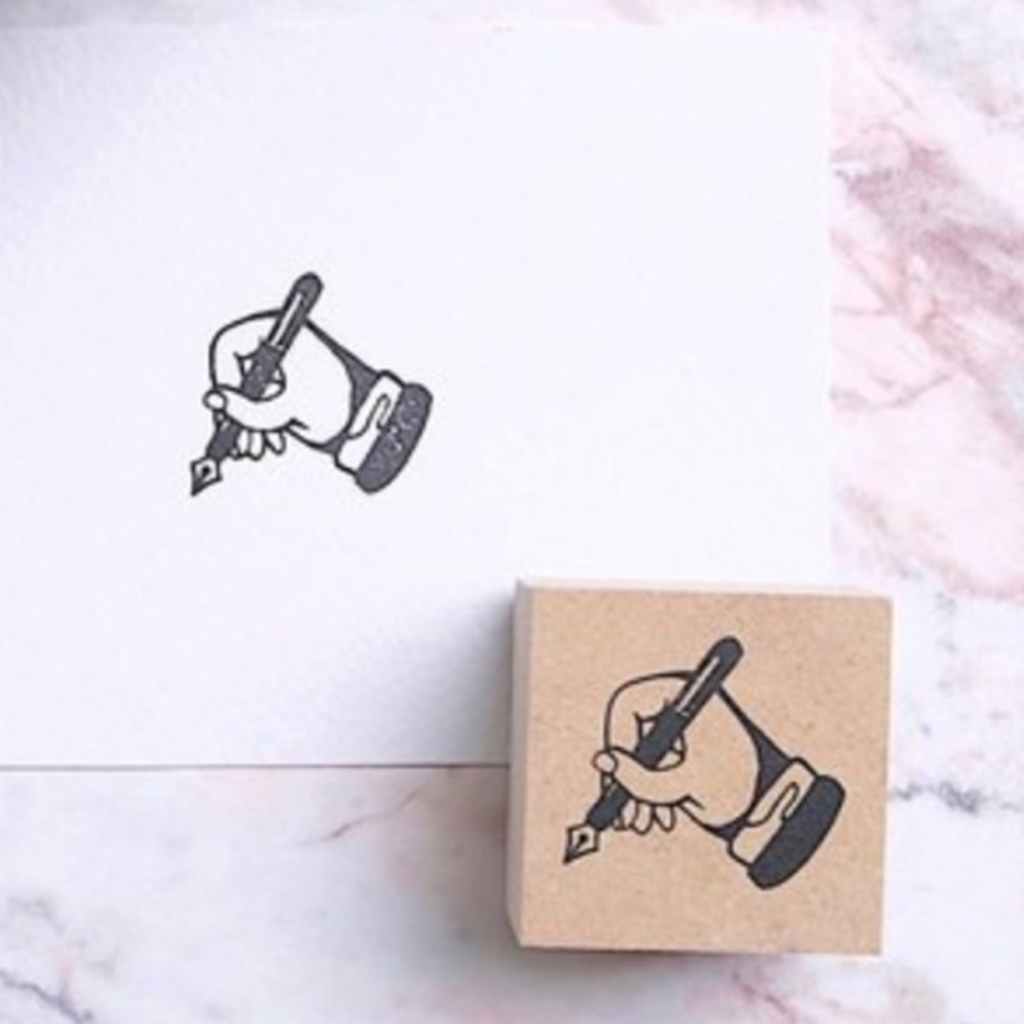 WLEKD Stationery Rubber Stamp - Handwriting
