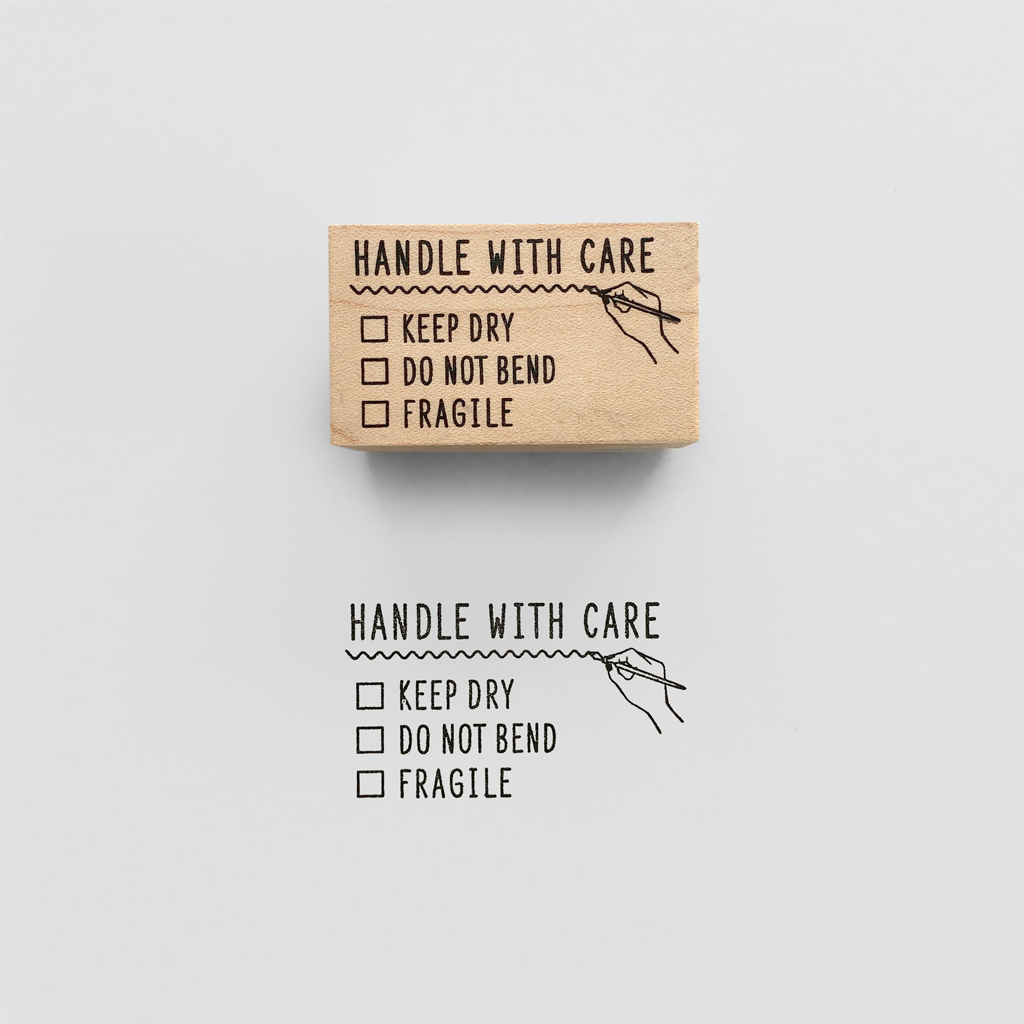 Knoopworks Rubber Stamp - Handle With Care