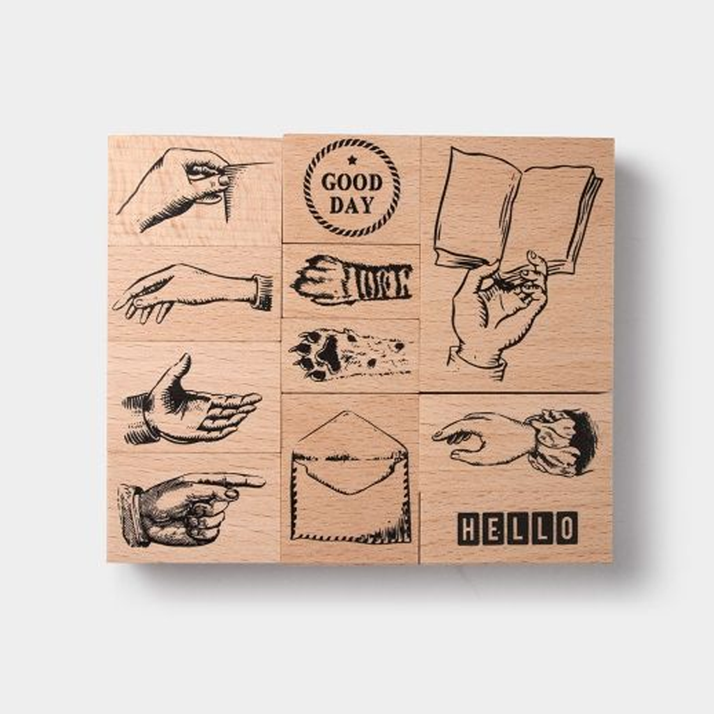 Tools To Liveby Rubber Stamp - Hands