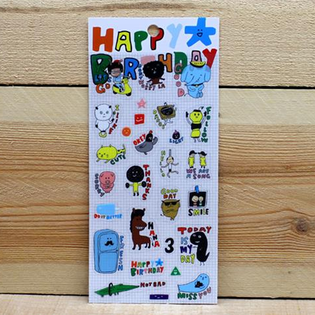 Ethos Chorendan Sticker - Happy Birthday