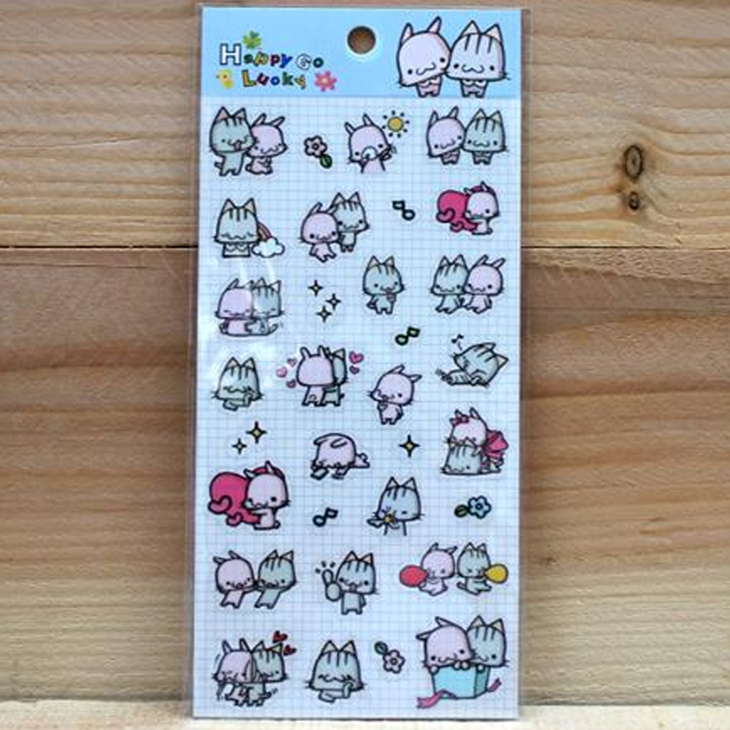 Ethos Illustration Transparent Sticker - Happy Go Lucky