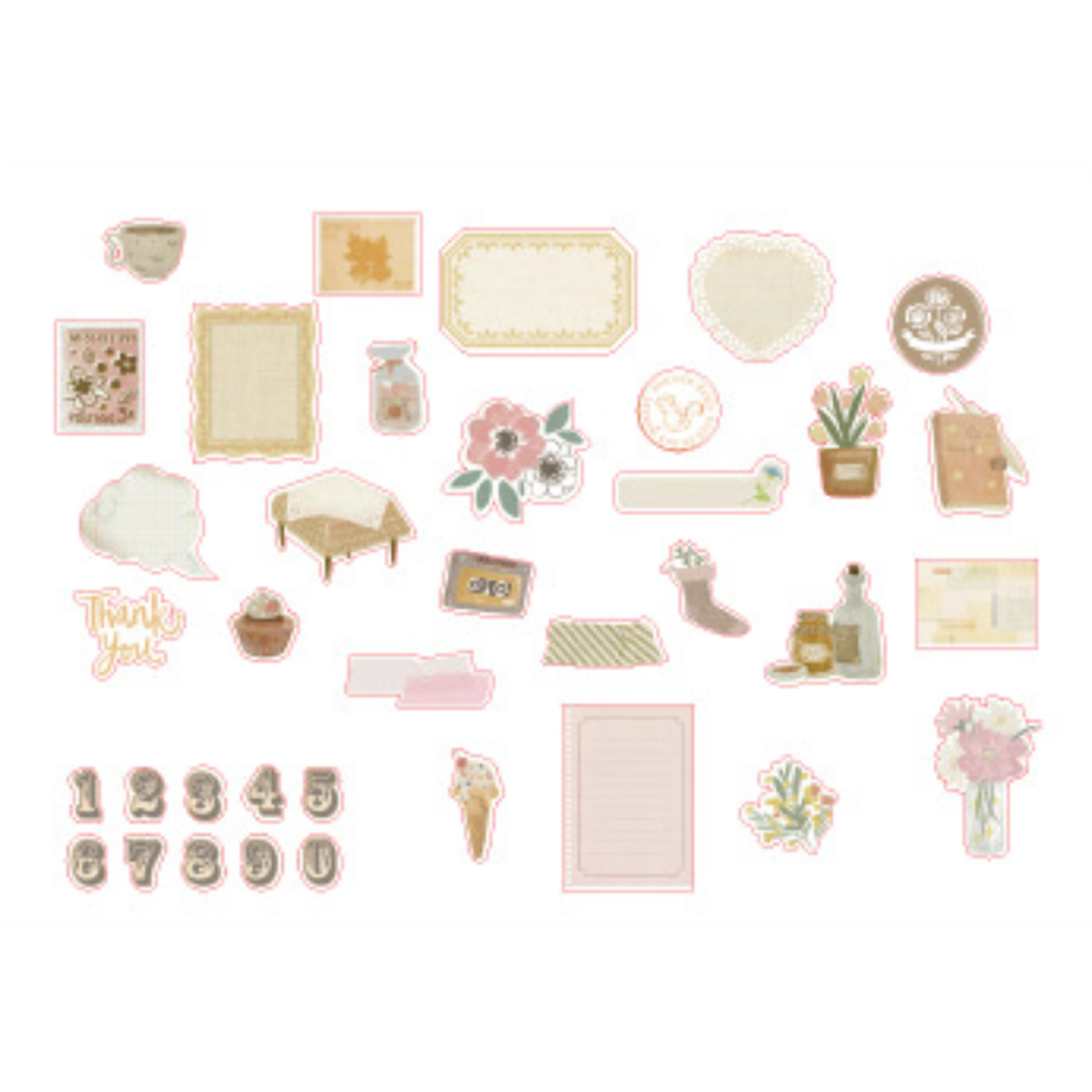 Simno A Time Remembered Flake Sticker Happy Life