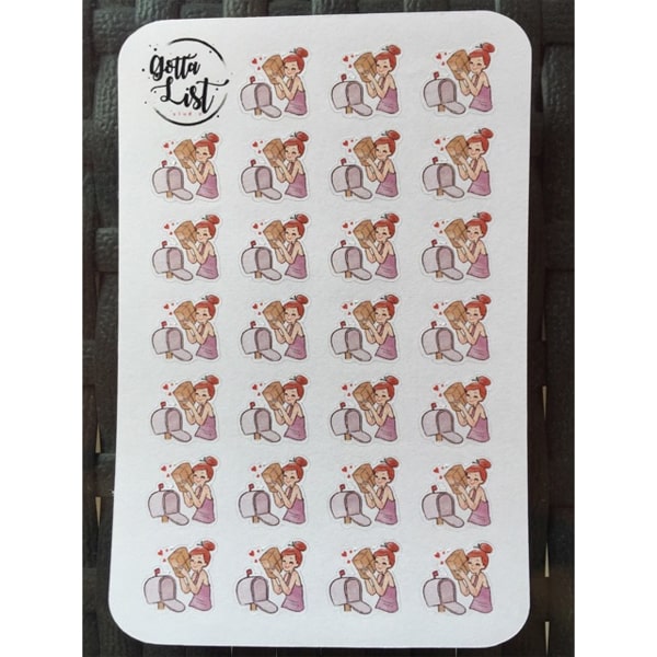 GottaList Sticker Planner Amber Happy Mail