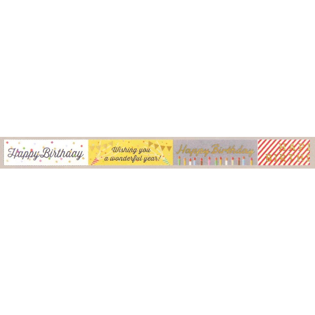 Ryu Ryu Masking Tape - Happy Birthday