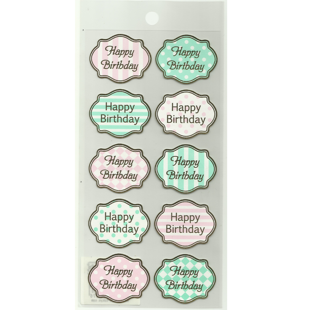 Indigo Tokyo Happy Birthday Sticker