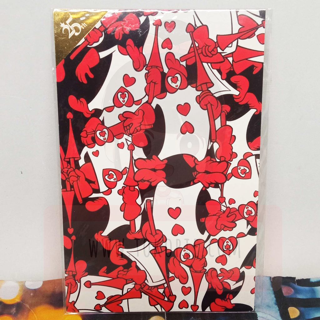 Disney 25th Anniversary Hearts Postcard