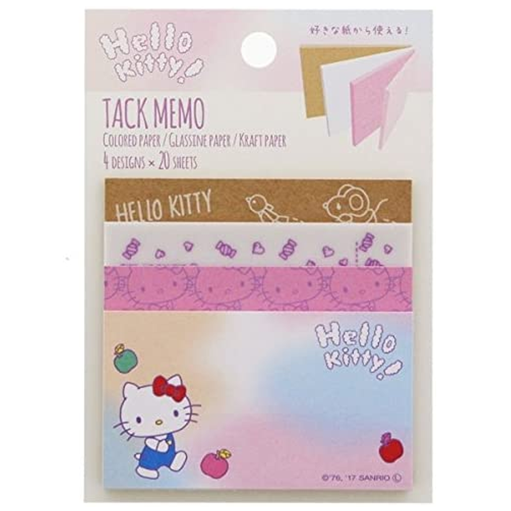 Sanrio Sticky Note Tack Memo Hello Kitty Apple