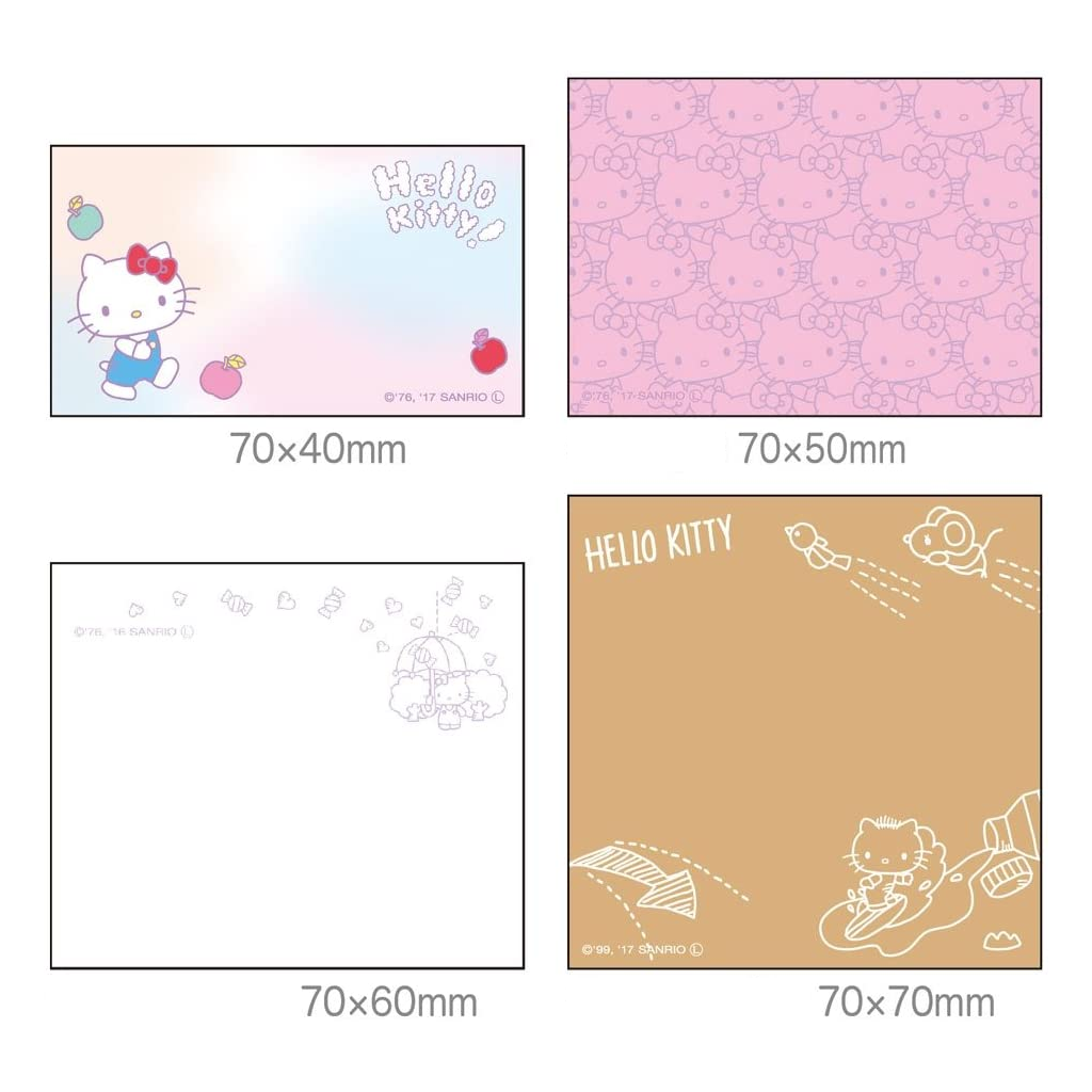 Sanrio Sticky Note Tack Memo Hello Kitty Apple