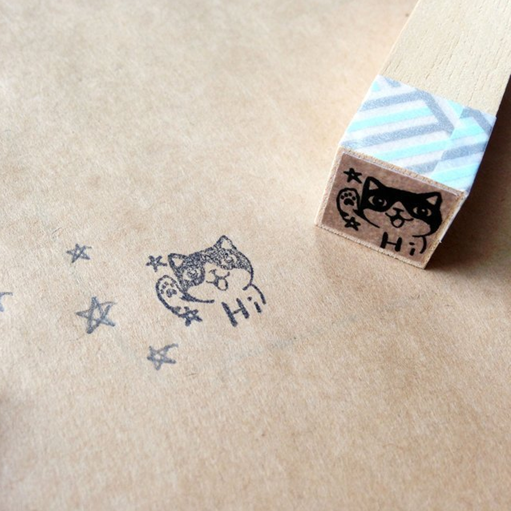 Tuzhuilixiaoyi Rubber Stamp - Hi Cat