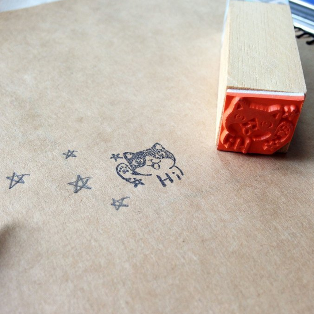 Tuzhuilixiaoyi Rubber Stamp - Hi Cat