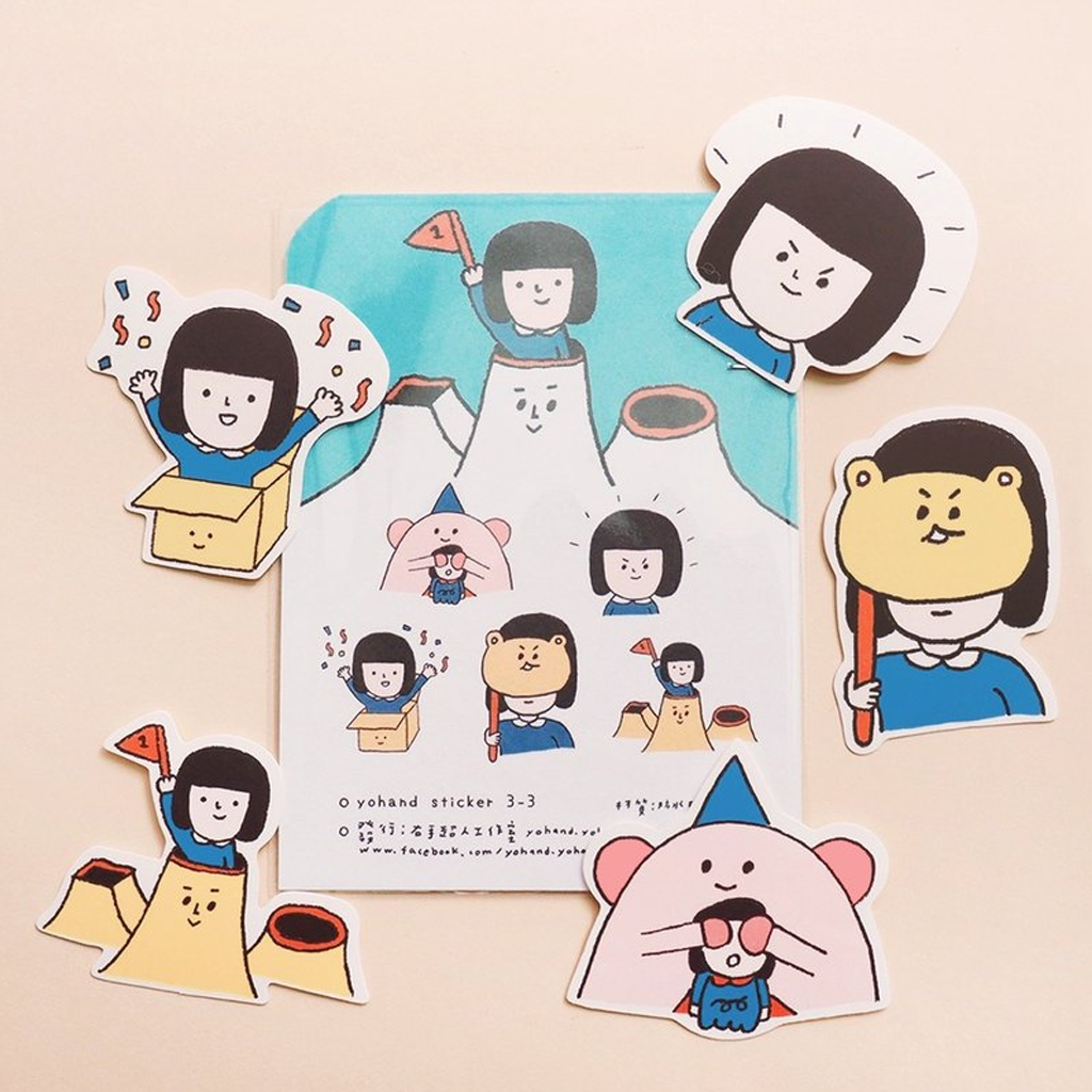 Yohand Studio Medium Sticker Set - Hide And Seek