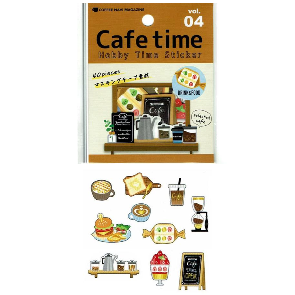 Mind Wave Hobby Time Flake Sticker Cafe